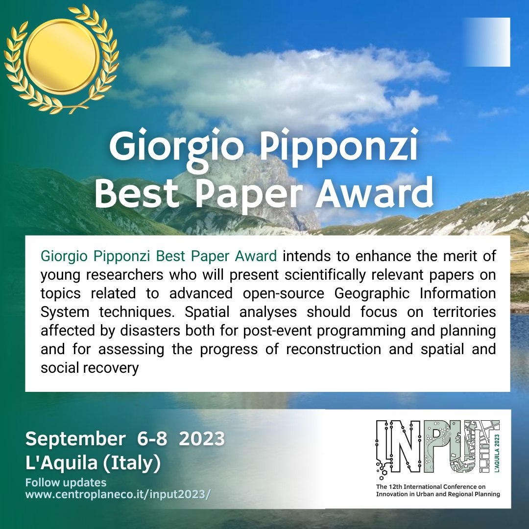 Giorgio Pipponzi Best Paper Award