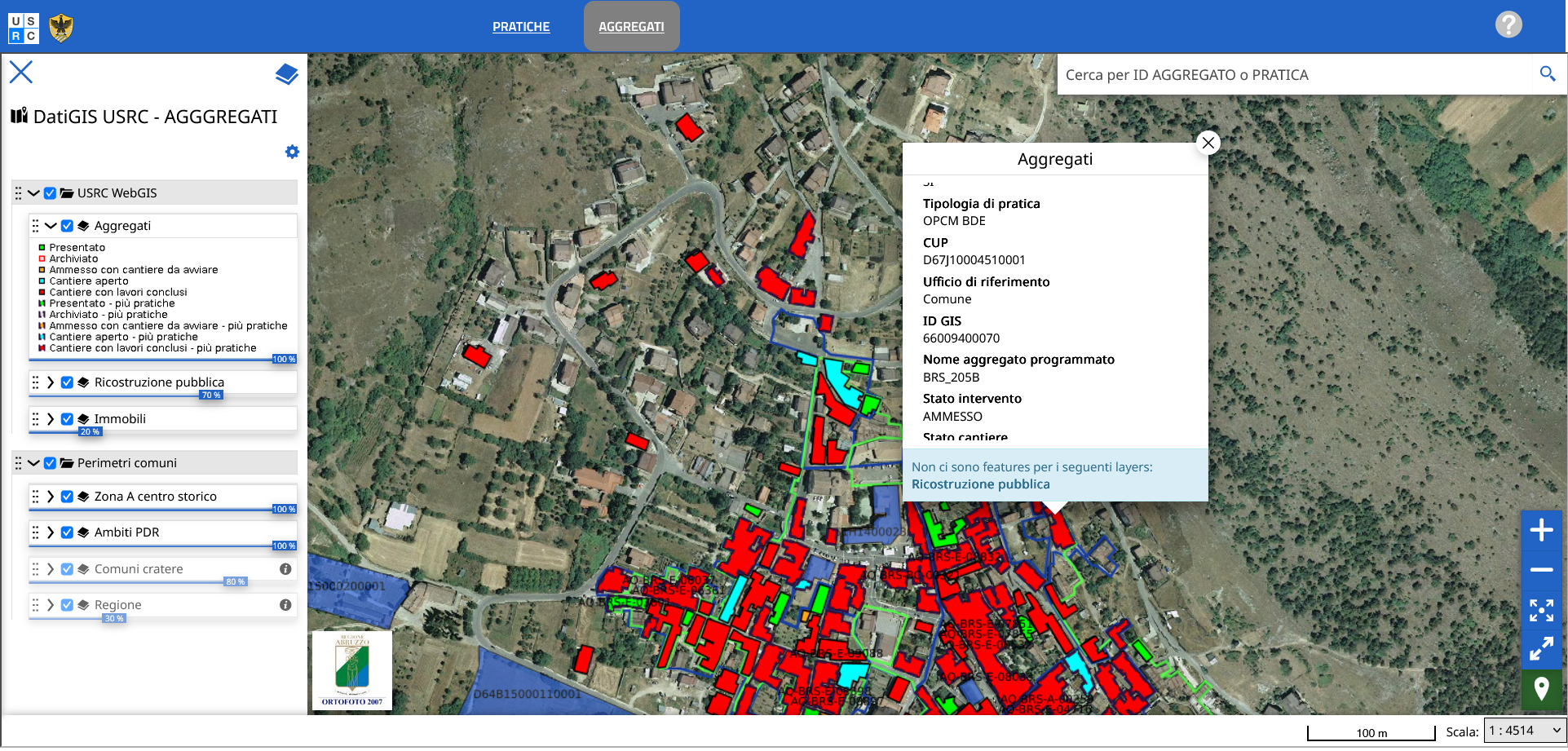 Portale DatiGIS - Aggregati screenshot schermata portale datigis - ambito aggregati
